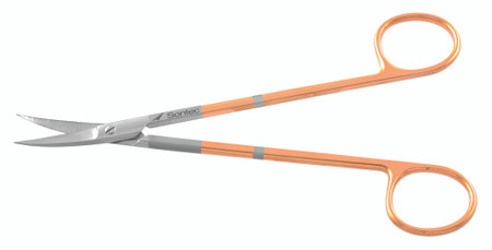 508-639 - KELLY FISTULA SCISSORS POWER CUT GOLD CURVED 6 1/4"