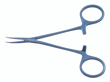 516-720T - TITANIUM VASECTOMY DISSECTION FORCEPS SHARP CURVED 5"