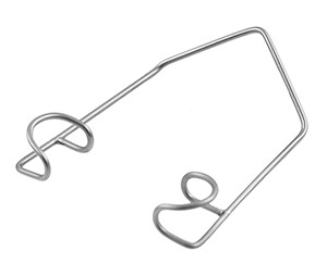 10-1010C-08 - BARRAQUER WIRE SPECULUM 8mm CLOSED ROUND BLADES 16mm SPREAD 39mm OVERALL LENGTH