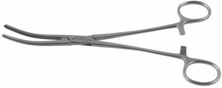 1100-153Q - ROCHESTER CARMALT FORCEPS LONGITUDINAL CROSS HATCH TIP CURVED 8" QUANTUM