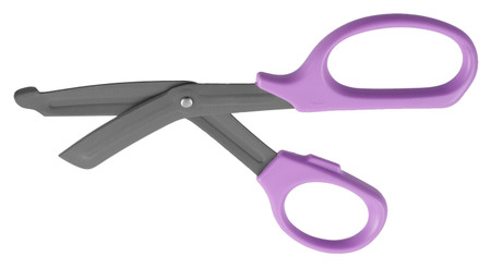 1100-209-PURPLE - UTILITY SCISSORS CLASSIC PLASTIC HANDLES COATED BLADES 8" LAVENDER
