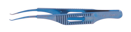 T14-1845 - TITANIUM HARMS COLIBRI TISSUE FORCEPS W/TYING PLATFORM DELICATE 0.12 MM 1X2 TEETH