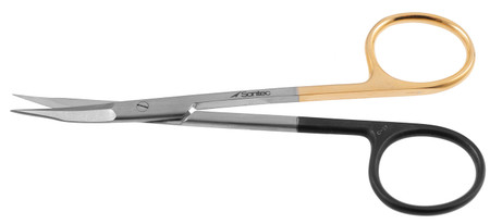 2400-367Q - STEVENS SABERBACK TENOTOMY SCISSORS POINTED TIPS TC-POWER CUT CURVED 4 1/2" QUANTUM