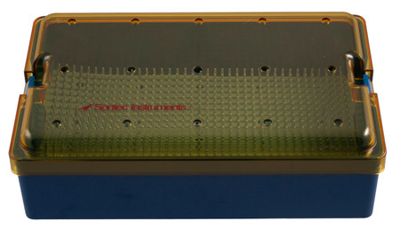 1103-720 - THERMOPLASTIC INSTRUMENT TRAY DEEP W/MAT, DOME LID 10 x 6 x 3"
