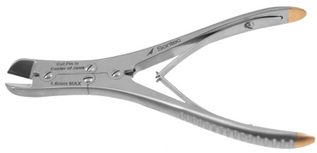 1100-530AQ - WIRE/PIN CUTTER DOUBLE ACTION TC MAX CUT 1.6mm ANGLE UP 6 1/4" (16cm) QUANTUM