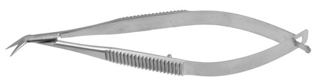 13-3150Q - CASTROVIEJO KERATOPLASTY SCISSORS BLUNT MEDIUM ANGLE TO SIDE BLADES 4" QUANTUM