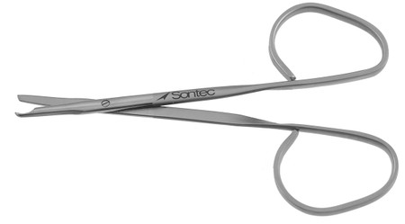 13-8324Q - REEH STITCH SCISSORS RIB HANDLE STRAIGHT SHARP BLADES 4" QUANTUM