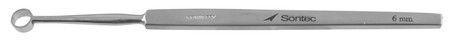 199-199Q - FOX DERMAL CURETTE ROUND RING 6mm TIP 5 1/2" QUANTUM