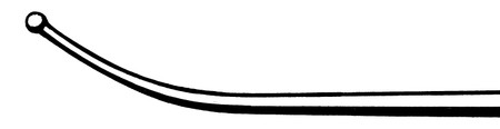 2900-235 - BALL DISSECTOR SOFTLY CURVED Ø8.0mm 270mm LONG