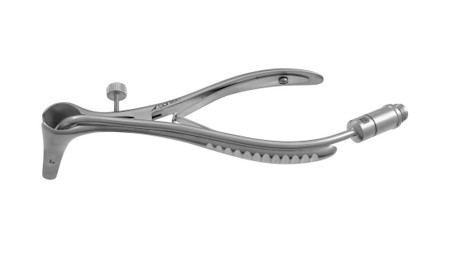 465-309L - KILLIAN SEPTUM SPECULUM W/ FIBER OPTIC LIGHT 2" THIN LOW PROFILE BLADES 5 1/2"