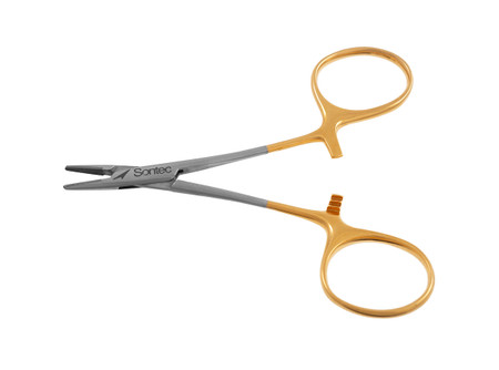 132-376Q - MINI DERF NEEDLE HOLDER TC SERRATED TIP 3 1/2" QUANTUM