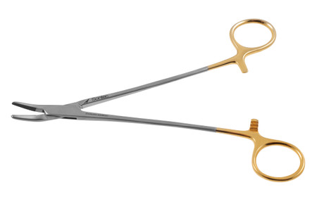 2300-503 - HEANEY NEEDLE HOLDER TC SERRATED CURVED 7 1/2"
