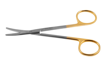 2400-375Q - RAGNELL SCISSORS FLAT TIP POWER-CUT-GOLD CURVED 5" QUANTUM