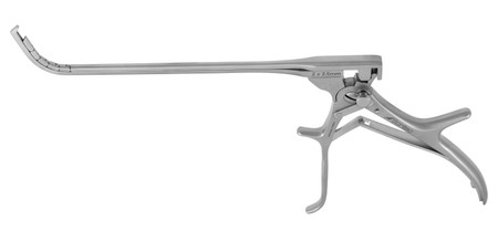 468-010D - FRONTAL OSTIUM NASAL FORCEPS 70° CURVED UP 2mm x 2.5mm JAW DELUXE HANDLE 5 1/2"