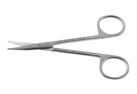 13-8814Q - STEVENS TENOTOMY SCISSORS CLASSIC LONG BLUNT CURVED BLADES 4 1/2" QUANTUM