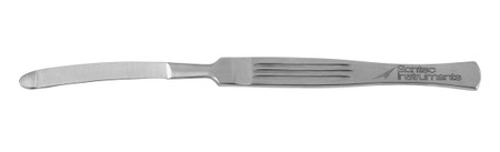 1271-155Q - McILWRAITH BISTOURI KNIFE BUTTON END CURVED 55mm BLADES 7" QUANTUM