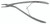 1100-578A - LEVESQUE NEURO RONGEUR CURVED TO SIDE 1.3mm 7 1/2"