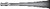 1103-392 - DENTAL ELEVATOR #81 GOLD HANDLE TC DUST 5 1/2"