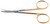 1200-022 - STRABISMUS SCISSORS PC GOLD CURVED 4 1/2" 1200-022 - STRABISMUS SCISSORS PC GOLD CURVED 4 1/2"