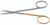 1200-026L - IRIS SCISSORS POWER CUT GOLD STRAIGHT LEFT 4 1/2"