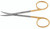 1200-028Q - IRIS SCISSORS POWER CUT GOLD CURVED 4 1/2" QUANTUM