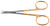 1200-050Q - STEVENS TENOTOMY SCISSORS POWER-CUT-GOLD SHORT STRAIGHT BLUNT 4 1/8" QUANTUM