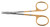 1200-052 - STEVENS TENOTOMY SCISSORS PC GOLD SHORT CURVED BLUNT 4 1/8"