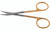 1200-064 - STEVENS TENOTOMY SCISSORS POWER-CUT-GOLD LONG CURVED BLUNT 4 1/2"