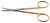 1200-074 - KAYE FACE LIFT/BLEPH SCISSORS POWER-CUT-GOLD CURVED 4 3/4"