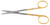 1200-075Q - FREEMAN-KAYE MINI FACE LIFT SCISSORS POWER CUT GOLD SPATULATED TIP STRAIGHT 5" QUANTUM
