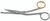 1200-190LQ - KNOWLES BANDAGE SCISSORS POWER CUT GOLD ANGLE SERRATED 5 1/2" LEFT QUANTUM