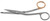 1200-190LQ - KNOWLES BANDAGE SCISSORS POWER-CUT-GOLD ANGLE SERRATED 5 1/2" LEFT QUANTUM