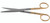 1200-222 - OPERATING SCISSORS POWER CUT GOLD STRAIGHT SHARP/SHARP   6 1/2"