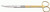 1200-417 - GORNEY SCISSORS DOUBLE BEVELED BLADES POWER-CUT-GOLD CURVED 8"