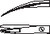 1200-423 - RAGNELL FLAT TIP SCISSORS POWER-CUT-GOLD CURVED  4 1/2"