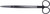 1200-822 - GORNEY SCISSORS POWER-CUT-BLACK CURVED 7 3/8"