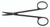 1200-922 - STRABISMUS SCISSORS CERAMITEC POWER CUT W/GOLD SCREW CURVED FINE 5"