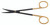 1200-945 - JOSEPH PECK SABERBACK SCISSORS CERAMITEC TC-POWER-CUT W/GOLD SCREW CURVED 6"