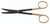 1200-962 - MAYO SCISSORS CERAMITEC GOLD SCREW/SHINY RING BEVELED BLADES TC-POWER-CUT CURVED 5 1/2"