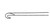 1271-127U - ARTHROSCOPIC HOOK KNIFE UNIVERSAL SHAFT 90° 3mm TIP 9"