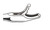 1271-525 - SQUARE BITE RONGEUR 3.4mm CURVED UP/15° ANGLE 15° CURVED UP OVERLOAD CONE7"