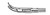 1301-106 - LARYNGOSCOPY SCISSORS CLASSIC CONICAL TUBE 1mm SHAFT ANGLE UP HORIZONTAL 9"