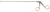 1301-276 - LARYNGOSCOPY FORCEPS CONICAL TUBE 2mm SHAFT 2.5mm CUP CURVED RIGHT 9"