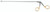 1301-278Q - LARYNGOSCOPY FORCEPS CONICAL TUBE 2mm SHAFT 2.5mm CUP CURVED LEFT 9" QUANTUM