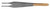 136-697 - BROWN ADSON TISSUE FORCEPS W/TC PLATFORM SERRATED HANDLE 9 x 9 TEETH 6"