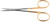 13-7532 - IRIS SCISSORS STRAIGHT POWER-CUT-GOLD 4 1/8"