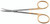 13-7533 - IRIS SCISSORS CURVED POWER-CUT-GOLD 4 1/8"