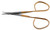 13-8863 - STEVENS TENOTOMY SCISSORS RIB HANDLE STRAIGHT POWER-CUT-GOLD 3 3/4"
