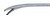 1404-854 - MENISCUS GRASPING FORCEPS AXIAL RING HANDLE CURVED LEFT SERRATED TIP 1x2T 7"
