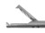 1404-881H - LARYNGOSCOPIC GRASPING FORCEPS HORIZONTAL JAW 4.5mm CURVED SHAFT 30" FS
